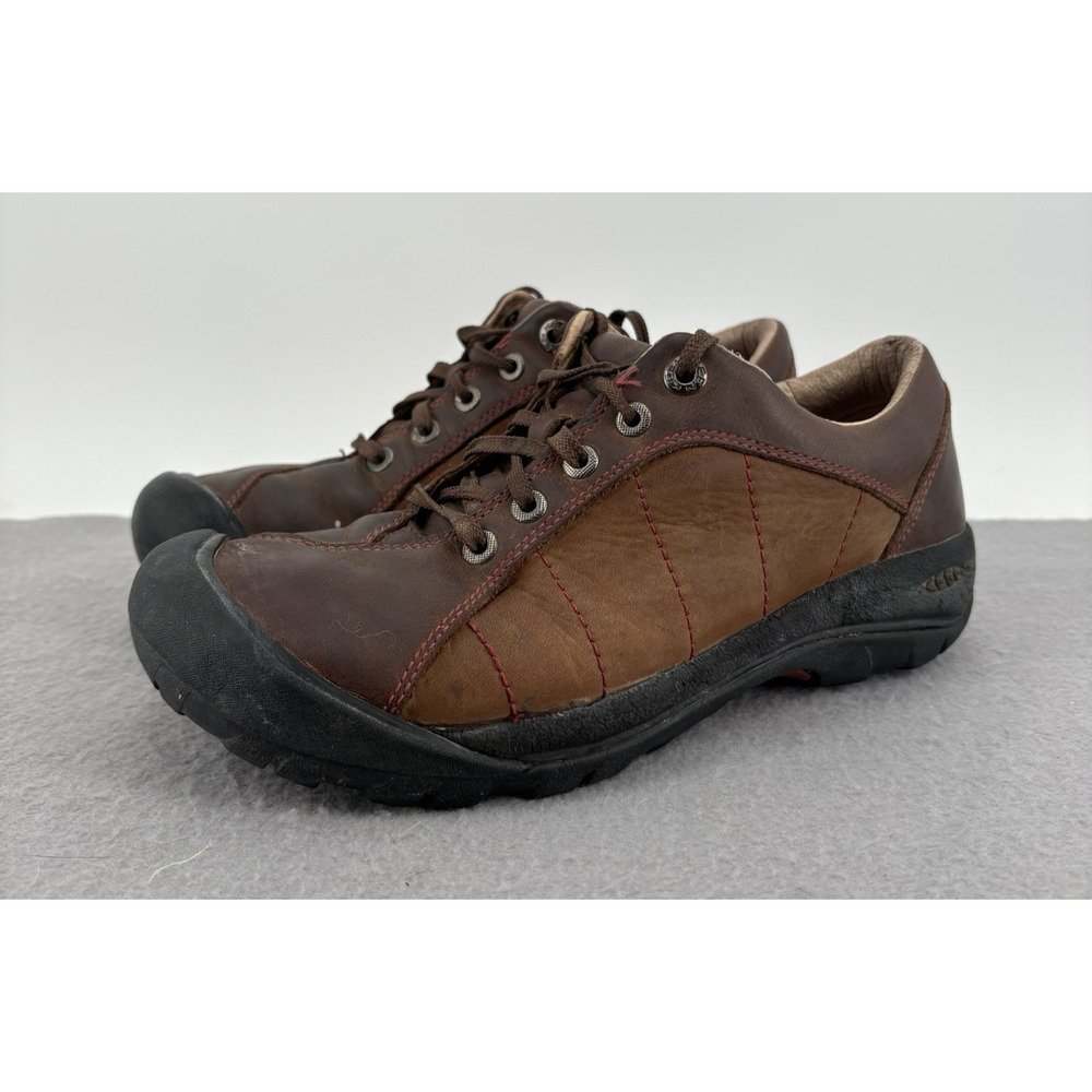KEEN Presidio Size 7.5 Women Brown Suede 5322 WLNT Leather Outdoor Hiking Shoes